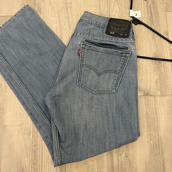 Levi's Other - LEVIS Men Jeans 514 Straight Light Wash 34x30